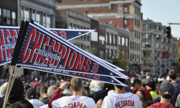 Celebrating the World Series Champions Boston Red Sox