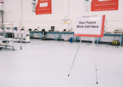 Your Future Work Cell Here: We look forward to welcoming new opportunities and customer relationships in our state-of-the-art manufacturing facility.