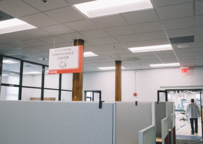The Customer Convenience Center: The space provides high-speed WiFi and easy access to Cogmedix Program Managers. Customers are welcome to use the Convenience Center for as long as needed.