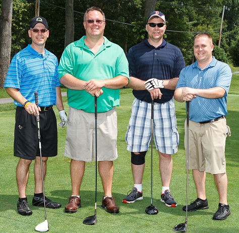 Cogmedix golf team from Left to Right: Scott Cook, Matt Giza, Chad Burdick, Josh Paquette.