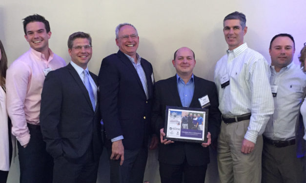 Columbia Tech Accepts the Award for Collaboration in Manufacturing at the WBJ Manufacturing Summit & Excellence Awards